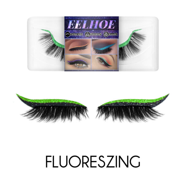 EELHOE glue-free imitation Mink Hair False Eyelashes Self-adhesive False Eyelashes European and American 3d Eyelash eyeshadow Eyeliner - Image 4