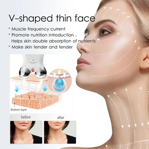 New microcurrent Massager face lift skin care tool Skin Tightening lifting facial wrinkle remover toning Beauty Massage Facial - Image 4