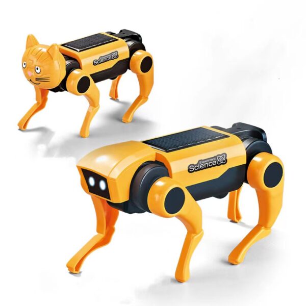 Science And Education Solar Robot Dog Handmade Diy Assembled Scientific Experiment Toy Parent-child Interactive Robot Wholesale - Image 5